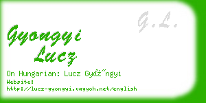 gyongyi lucz business card